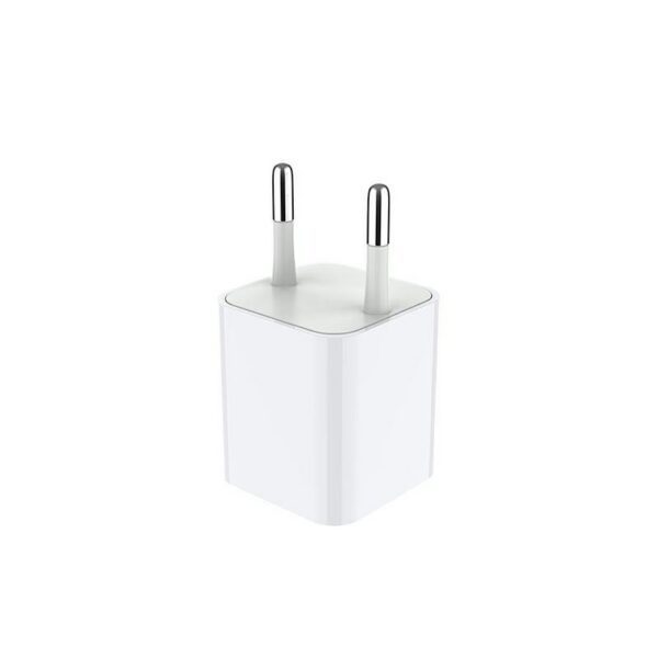 Telefoni laadija, toalaadija-adapter, 1xUSB 1A, valge