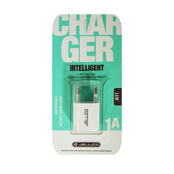 Telefoni laadija, toalaadija-adapter, 1xUSB 1A, valge - Image 2