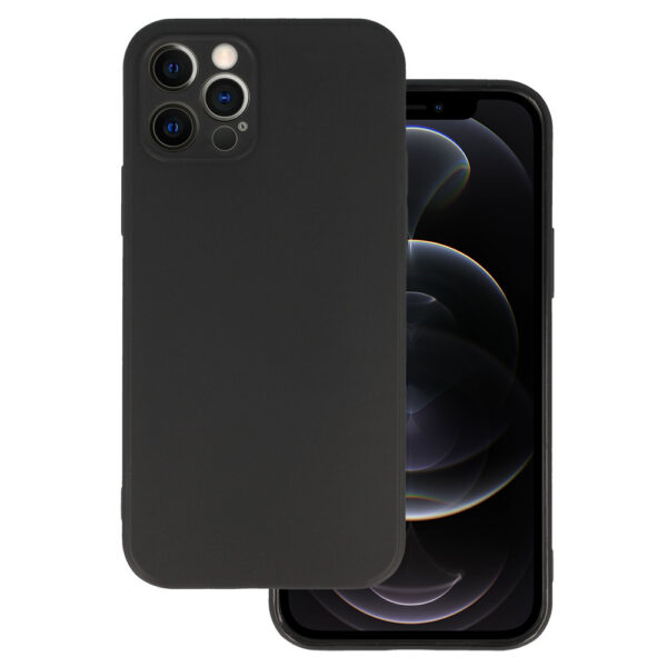 iPhone 12 pro ümbris (silikoon TPU Matt) (must) - Image 3