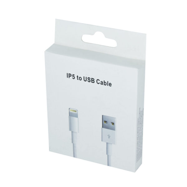 IPHONE LAADIMISJUHE (USB kaabel, 1m, valge)
