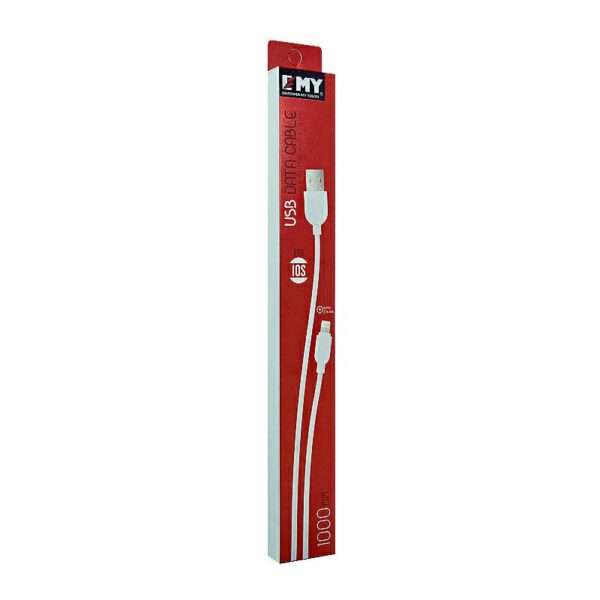 IPHONE LAADIMISJUHE (USB kaabel, 1m, valge) - Image 2