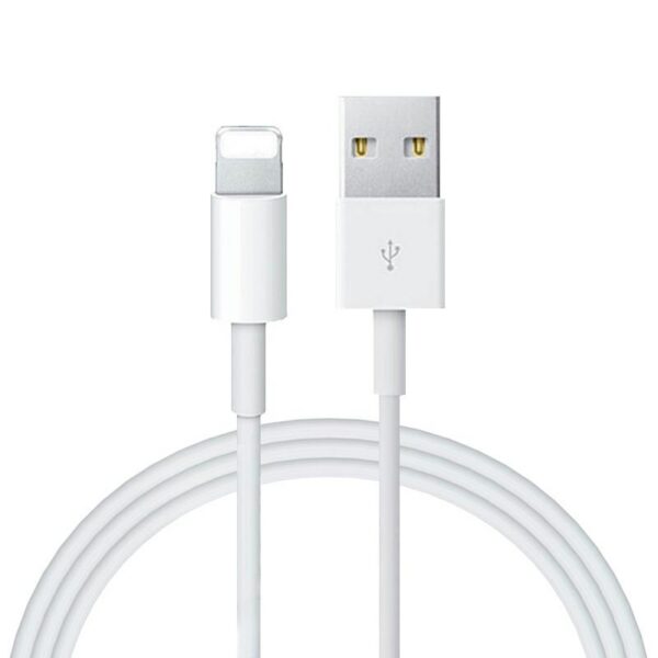 IPHONE LAADIMISJUHE (USB kaabel, 1m, valge) - Image 2